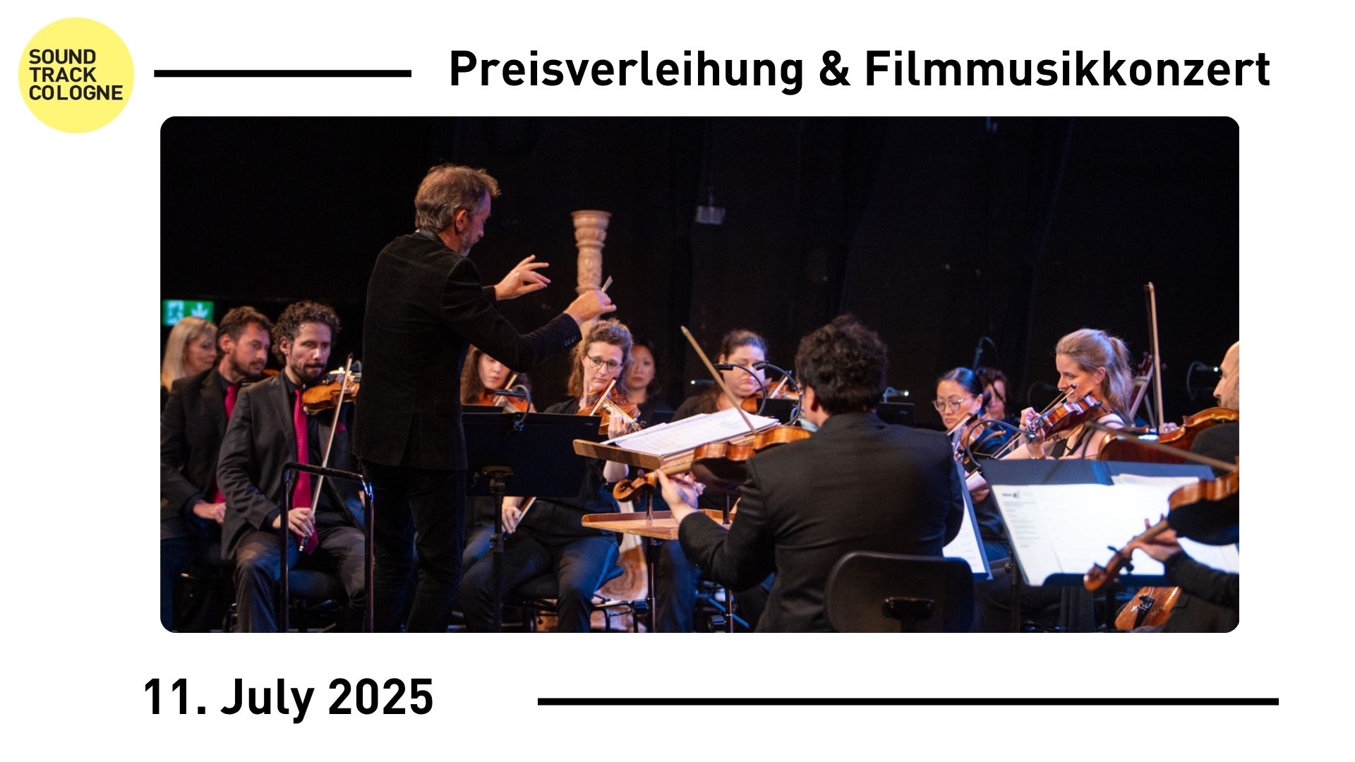 Filmmusik live erleben: Vierzehn konzertante Welt- und Europapremieren bei der SoundTrack_Cologne Preisverleihung